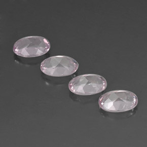 Pedras preciosas de morganita rosa natural de  ct, corte oval, VVS
