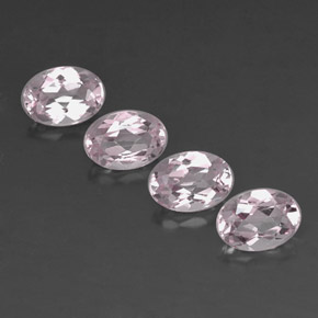 Pedras preciosas de morganita rosa natural de  ct, corte oval, VVS