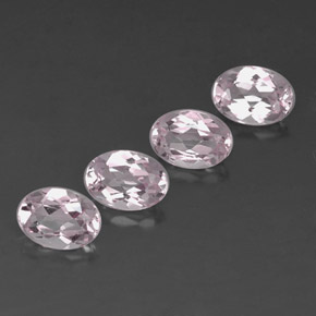 Pedras preciosas de morganita rosa natural de  ct, corte oval, VVS