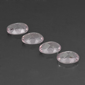 Pedras preciosas de morganita rosa natural de  ct, corte oval, VVS