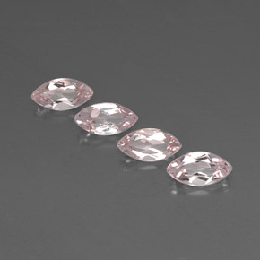 Morganita rosa natural 2,28ct, marquise, VVS