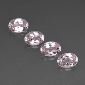 Pedras preciosas de morganita rosa natural de  ct, corte oval, IF