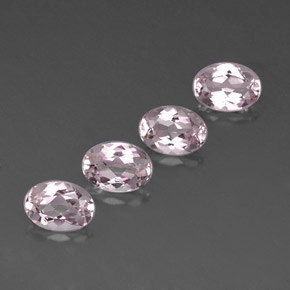 Pedras preciosas de morganita rosa natural de  ct, corte oval, IF