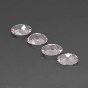 Pedras preciosas de morganita rosa natural de  ct, corte oval, IF