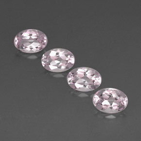Pedras preciosas de morganita rosa natural de  ct, corte oval, VVS