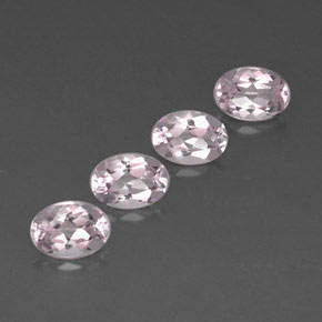 Pedras preciosas de morganita rosa natural de  ct, corte oval, VVS