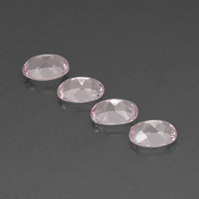 Pedras preciosas de morganita rosa natural de  ct, corte oval, VVS