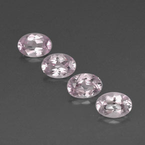 Pedras preciosas de morganita rosa natural de  ct, corte oval, VVS