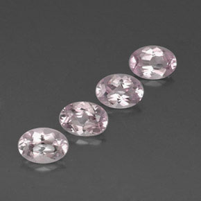 Pedras preciosas de morganita rosa natural de  ct, corte oval, VVS