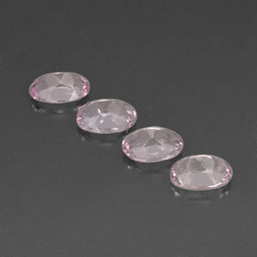 Pedras preciosas de morganita rosa natural de  ct, corte oval, VVS