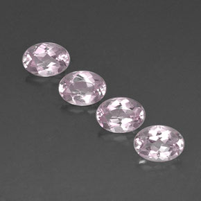Pedras preciosas de morganita rosa natural de  ct, corte oval, VVS