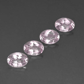 Pedras preciosas de morganita rosa natural de  ct, corte oval, VVS
