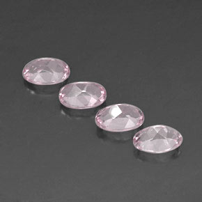 Pedras preciosas de morganita rosa natural de  ct, corte oval, VVS