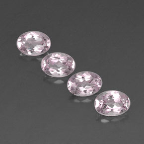 Pedras preciosas de morganita rosa natural de  ct, corte oval, VVS