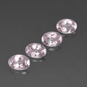 Pedras preciosas de morganita rosa natural de  ct, corte oval, VVS
