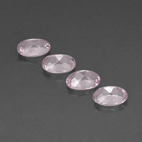 Pedras preciosas de morganita rosa natural de  ct, corte oval, VVS