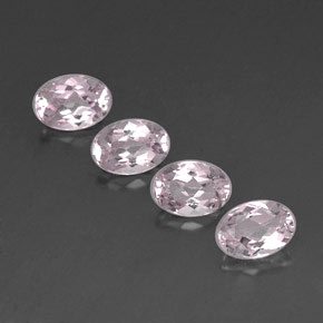 Pedras preciosas de morganita rosa natural de  ct, corte oval, VVS