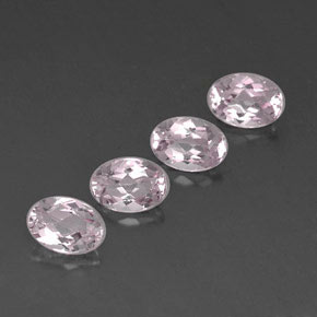 Pedras preciosas de morganita rosa natural de  ct, corte oval, VVS