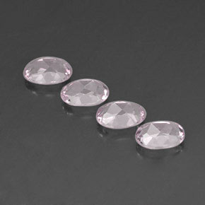 Pedras preciosas de morganita rosa natural de  ct, corte oval, VVS