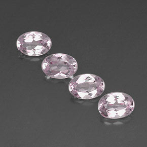 Pedras preciosas de morganita rosa natural de  ct, corte oval, VVS
