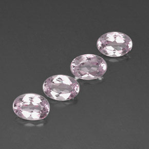 Pedras preciosas de morganita rosa natural de  ct, corte oval, VVS