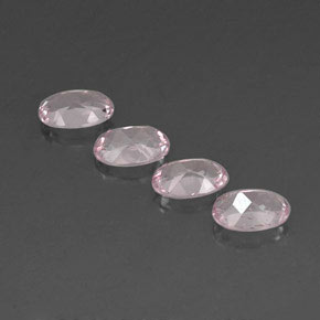 Pedras preciosas de morganita rosa natural de  ct, corte oval, VVS