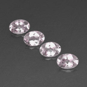 Pedras preciosas de morganita rosa natural de  ct, corte oval, VVS