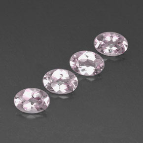 Pedras preciosas de morganita rosa natural de  ct, corte oval, VVS
