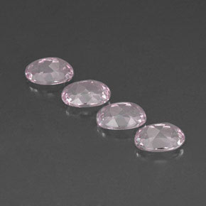 Pedras preciosas de morganita rosa natural de  ct, corte oval, VVS