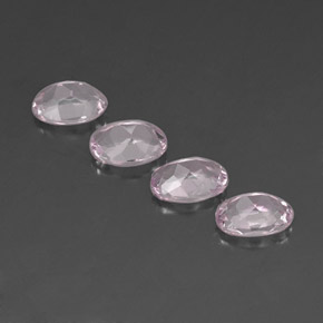 Pedras preciosas de morganita rosa natural de  ct, corte oval, IF