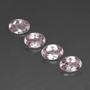 Pedras preciosas de morganita rosa natural de  ct, corte oval, VVS