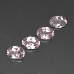 Pedras preciosas de morganita rosa natural de  ct, corte oval, VVS