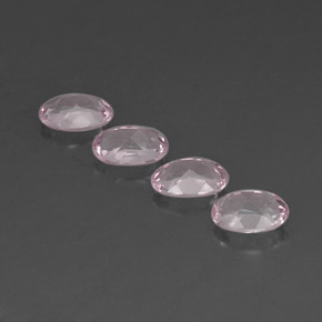 Pedras preciosas de morganita rosa natural de  ct, corte oval, VVS