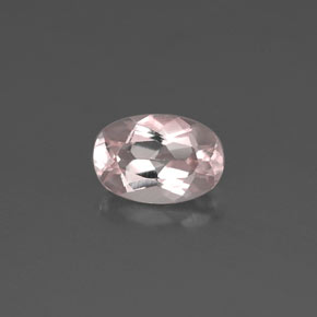 Morganita rosa natural 0,46ct, corte oval, VVS