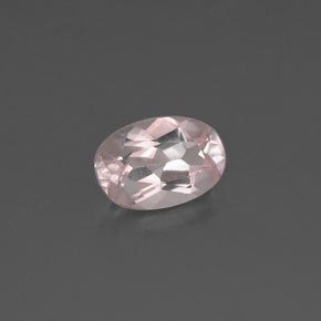 Morganita rosa natural 0,46ct, corte oval, VVS