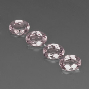 Pedras preciosas de morganita rosa natural de  ct, corte oval, VVS