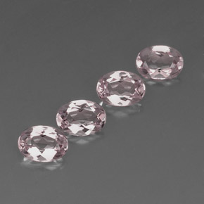 Pedras preciosas de morganita rosa natural de  ct, corte oval, VVS