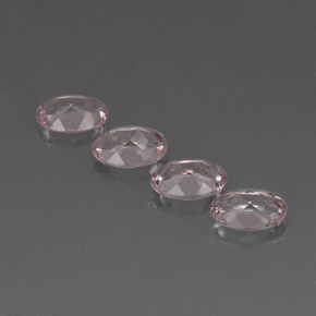 Pedras preciosas de morganita rosa natural de  ct, corte oval, VVS