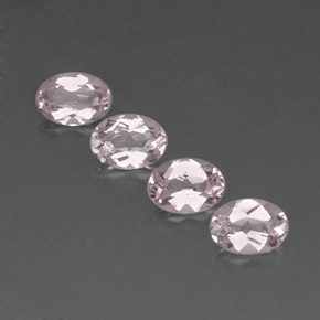 Pedras preciosas de morganita rosa natural de  ct, corte oval, VVS