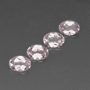 Pedras preciosas de morganita rosa natural de  ct, corte oval, VVS