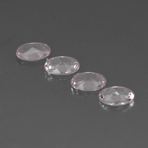 Pedras preciosas de morganita rosa natural de  ct, corte oval, VVS