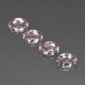 Pedras preciosas de morganita rosa natural de  ct, corte oval, VVS