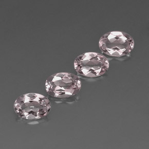 Pedras preciosas de morganita rosa natural de  ct, corte oval, VVS