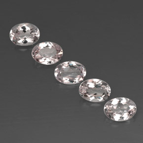 Pedras preciosas de morganita rosa natural de  ct, corte oval, VVS