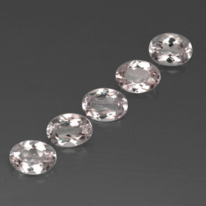 Pedras preciosas de morganita rosa natural de  ct, corte oval, VVS