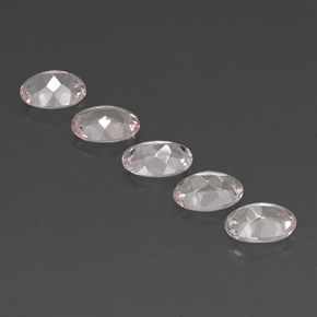 Pedras preciosas de morganita rosa natural de  ct, corte oval, VVS