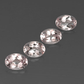 Pedras preciosas de morganita rosa natural de  ct, corte oval, VVS