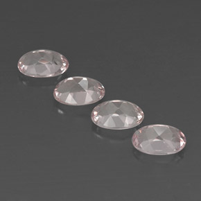 Pedras preciosas de morganita rosa natural de  ct, corte oval, VVS