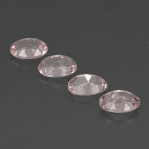 Pedras preciosas de morganita rosa natural de  ct, corte oval, VVS