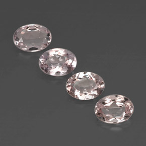 Pedras preciosas de morganita rosa natural de  ct, corte oval, VVS